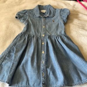 Polo Denim dress. 24 months